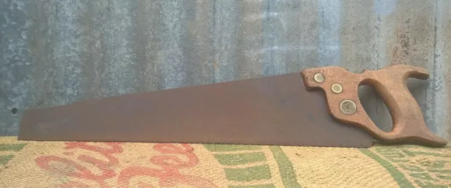 Antique Vintage Warranted Superior Hand Saw