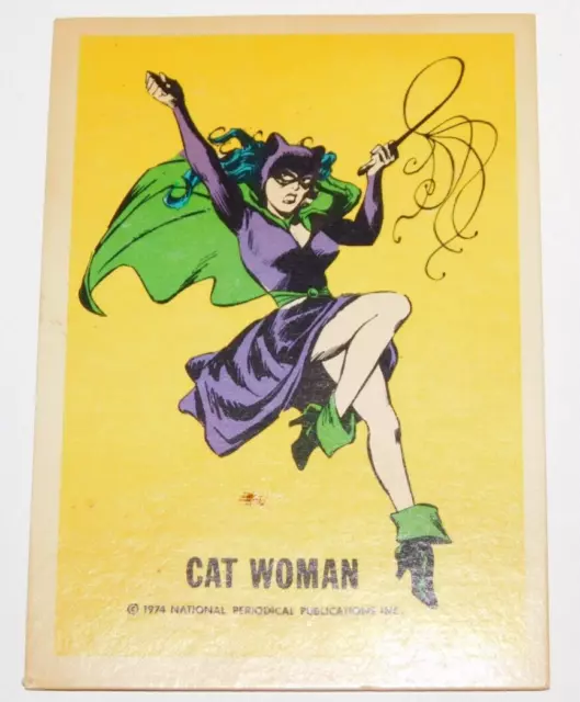 1974 Batman CATWOMAN Card. National Periodicals Wonder Bread DC Warner Bros Nice