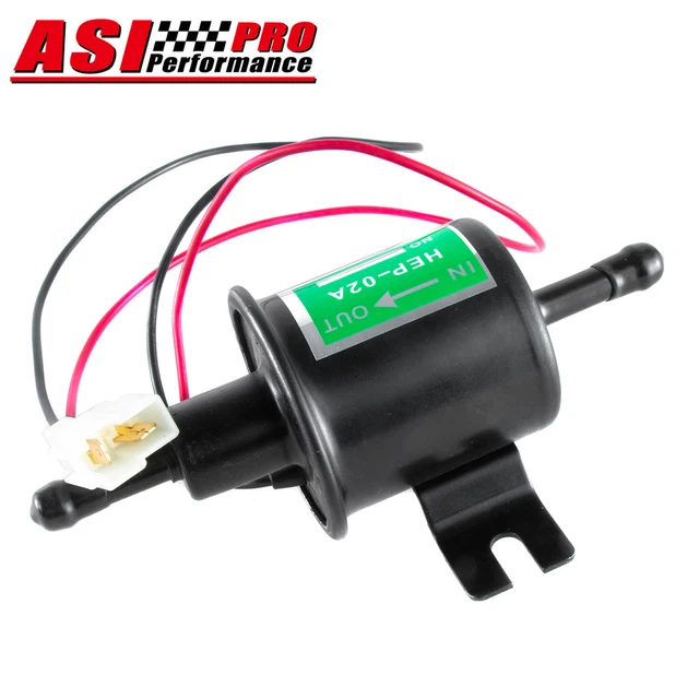 Universal Electric Fuel Pump,4-7 PSI 12V Low Pressure Gas Diesel Inline HEP-02A