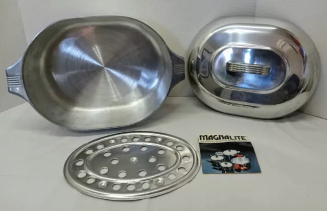 BRAND NEW Magnalite GHC 8 Qt Quart Dutch Oven Roaster Lid Trivet 4265