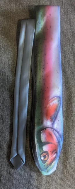 Rainbow Trout Tie Nature Wear Brand John Wanc 1987