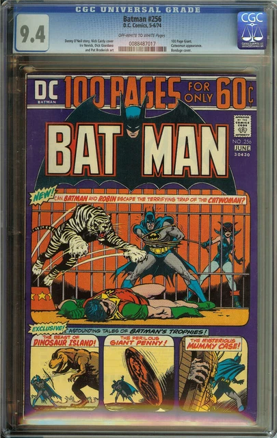Batman #256 Cgc 9.4 Ow/Wh Pages // Nick Cardy Cover Dc Comics 1974