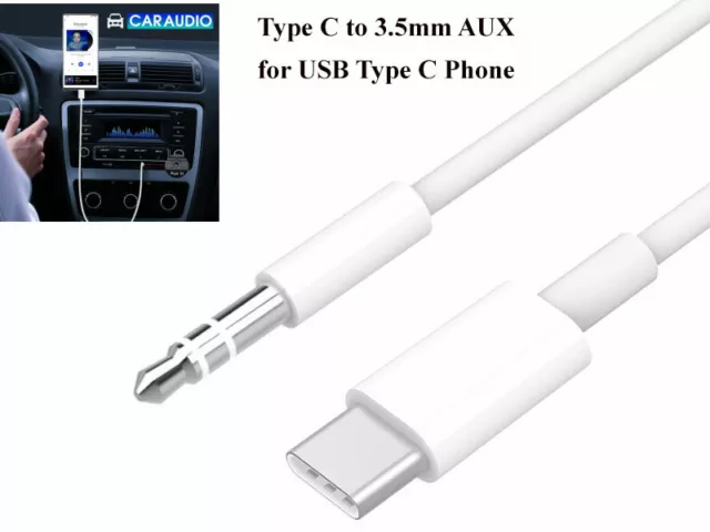 USB C To 3.5mm Audio Adapter USB Type C To AUX Headphone Jack Cable Adapter  For iPhone 15, iPhone 15 Plus, iPhone 15 Pro, Pro Max, Smartphones  Handsfree Earphone Audio Convertor