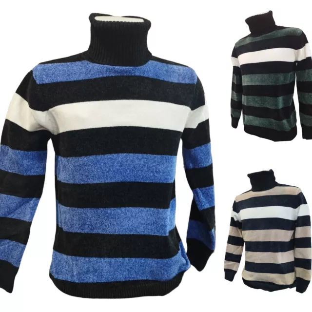 Dolcevita uomo Pullover  maglione pesante Invernale slim fit lupetto collo alto