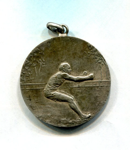 Médaille D'athlétisme Saut En Longueur - France - Années 30-50 - TTB Signé