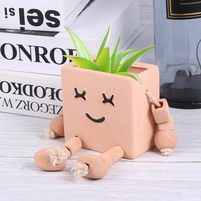 1pc Becken Cartoon Sukkulenten Topf Orchidee Töpfe Terrakotta Garten Pflanzer
