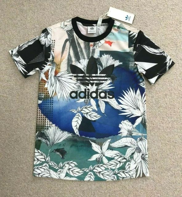 Floral adidas shirt top