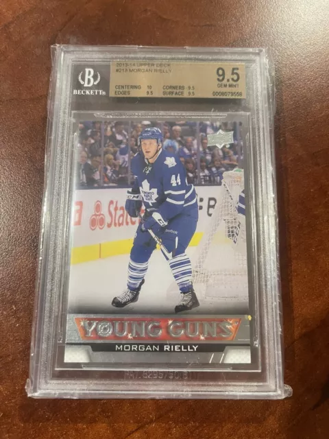 2013-14 Upper Deck Young Guns MORGAN RIELLY BGS 9.5 Rookie Toronto Maple Leafs