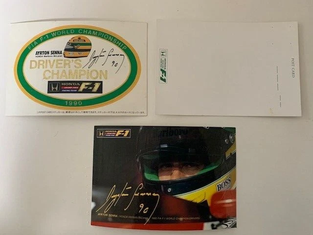 CP carte postale officielle Ayrton SENNA Marlboro Mc Laren Honda F1 1992 - Collection