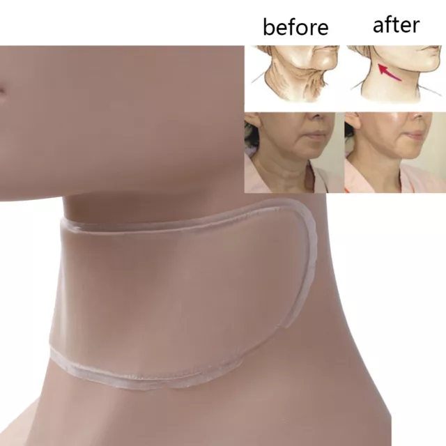 Reusable silicone neck pad tape anti wrinkle aging transparent neck lift*ss