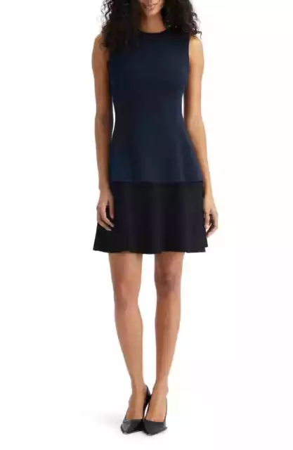 NEW Oscar de la Renta Sleeveless Ruffled Wool Crepe Cocktail Dress - sz 6 #DD356