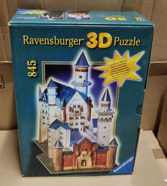 Neuschwanstein 3D Puzzle Ravensburger MB Spiele 845 Teile Puzzel