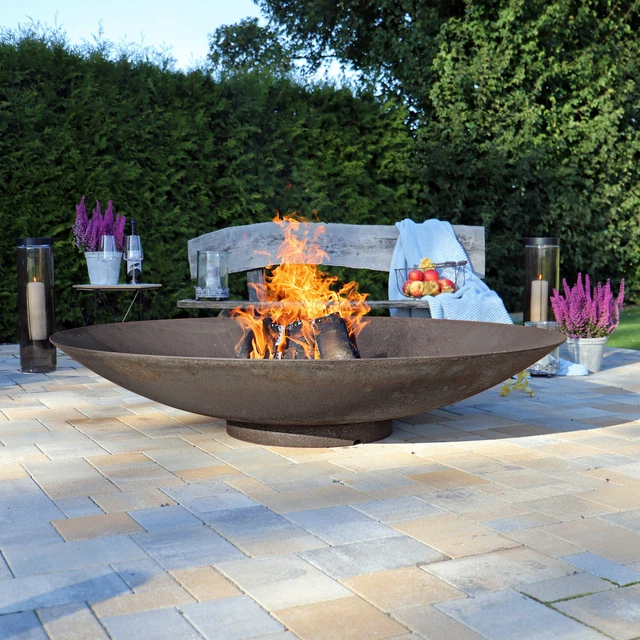 CLGARDEN XXL FEUERSCHALE CF150 aus legiertem Cortenstahl Garten