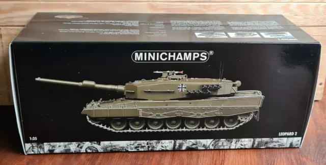 Char Allemand Leopard 2 - Tank Minichamps 350011000 - Etat Neuf En Boite - 1:35