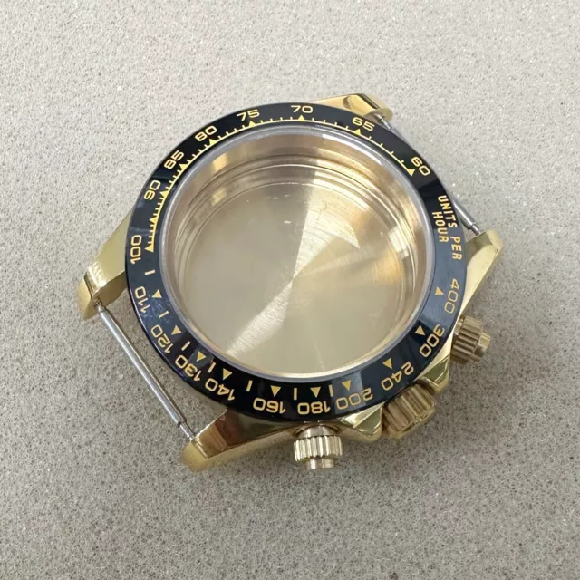 Sapphire Mirror Watch Repair Replacement Watch Case for VK63 Quartz Movement