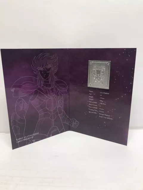 Placa de Metal Bandai Saint Seiya Cloth Myth The Hades Lira Orpheus 3