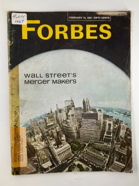 VTG Forbes Magazine February 15 1967 Wall Street's Merger Makers