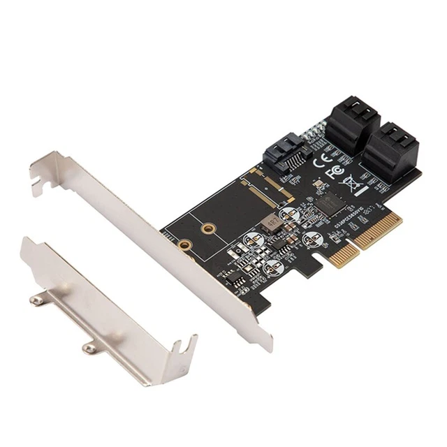 Scheda controller PCIe a 5 porte SATA3.0 6G PCIe 3.0 X4 JMB585 auto di espansione N6L1