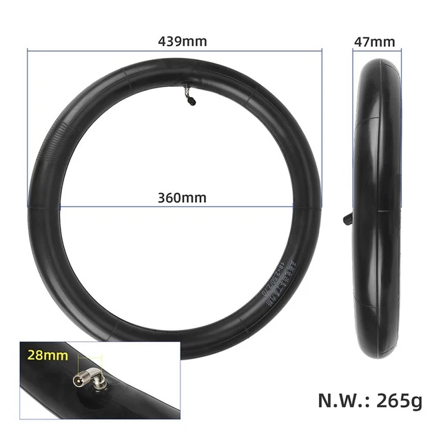 XLC Tubo Per Bicicletta Unisex – Camera D'Aria Grigia Da 40 Mm – Per Pneumatici Standard - 3