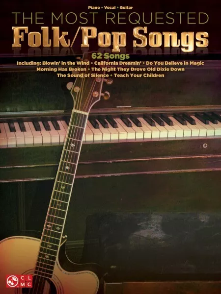 The Most Requested Folk Pop Songs Sheet Music Piano Vocal Guitar Book 000110225