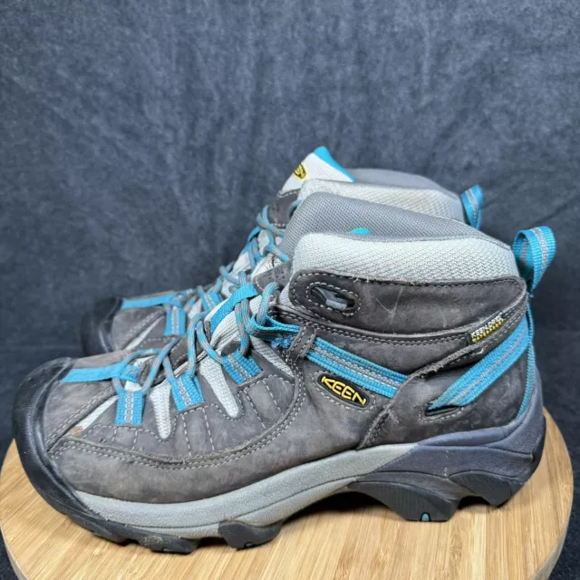 KEEN TARGHEE II Mid Waterproof Outdoor Hiking Boots Grey Womens 9.5 $29 ...