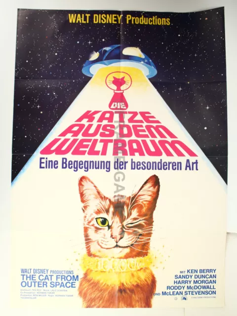 Original Filmposter Filmplakat A1 die Katze aus dem Weltraum eine Begegnung der
