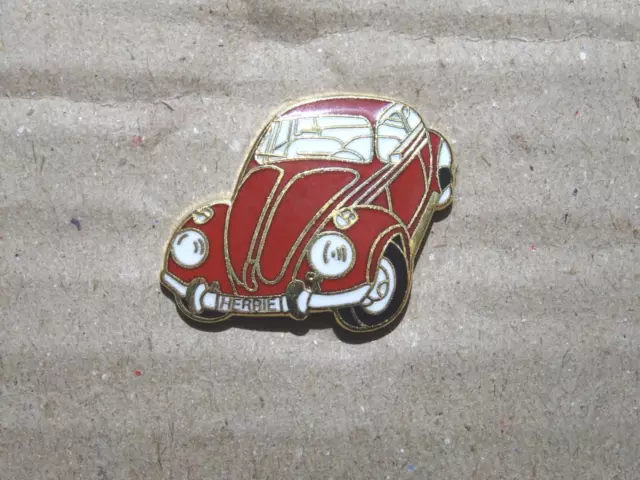 Volkswagen VW Pin Scarabeo Herbie Fronte Rosso, Molto Raro 1200, 1300,