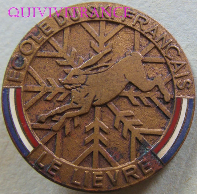MÉDAILLE INSIGNE DE SKI. LE CABRI. ESF (1283