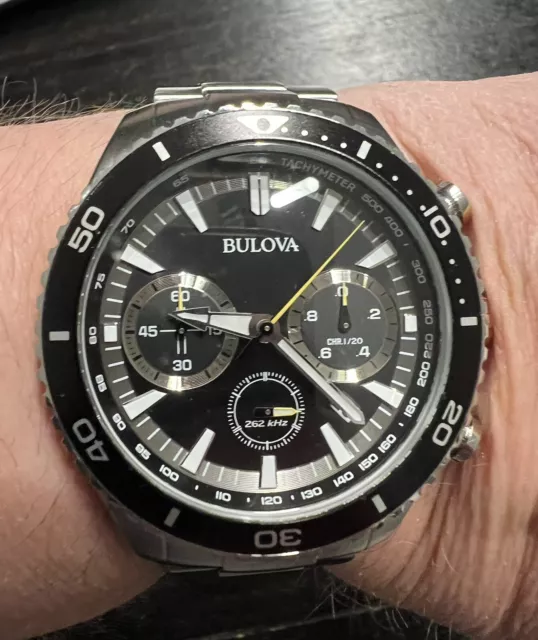 Bulova Men's Chronograph Watch High Frequency Quartz 98B298