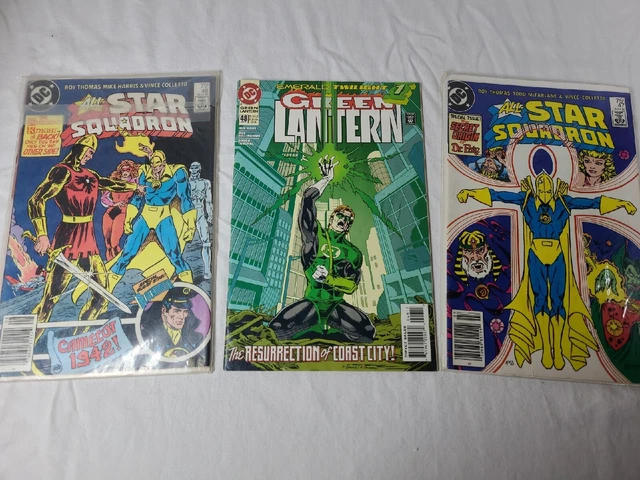 DC Comics Lot 3 All Star Squadron Green Lantern Emerald Twilight Dr.Fate McFarla