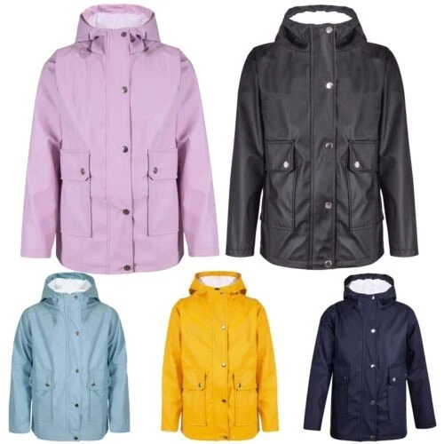 K-way Kiabi Fille 12 Ans - Rouge/Orange Motif Parapluies - Imperméable Coupe-vent - Neuf