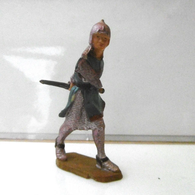 CHEVALIER SOLDAT ANCIEN Starlux Cavalier Moyen Âge Figurines 1/32 EUR