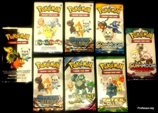 Pokemon Carte Nuovo 3 Scheda Campioni Booster Divertimento Pacchetti Pre V Ex GX