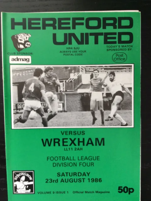 Hereford United v Wrexham (1986/87 Div 4)