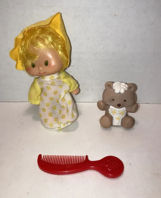 Vintage BUTTER COOKIE Doll Pet Jelly Bear Strawberry Shortcake Kenner