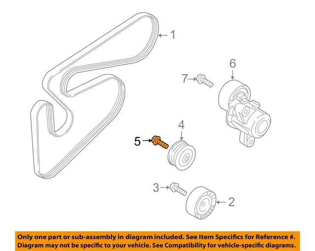 MITSUBISHI OEM 1318 Outlander Sport Belts PulleysIdler Pulley Bolt