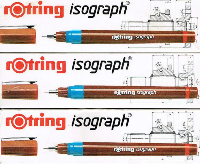 rOtring Isograph Tuschefüller  0,13, 0,18, 0,25, 0,35, 0,5, 0,7, 1,0, 1,4, 2 mm