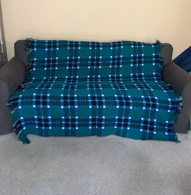 VINTAGE WELSH WOOL Tapestry Blanket/Throw £250.00 PicClick UK