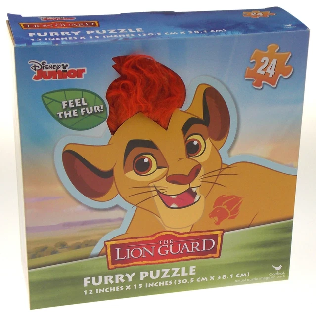 Disney Junior The Lion Guard Furry Puzzle 24 Pieces 12x15 Fur Kids Preschool Toy