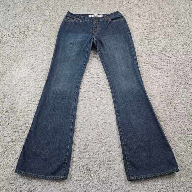 Gap Jeans Womens 6 Bootcut Long And Lean Low Rise Dark Wash Button Fly 29x33