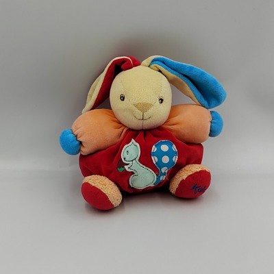 Kaloo Grand Doudou Pouf Lapin orange Multicolore KALOO 60 cm Géant Lapin Grand 