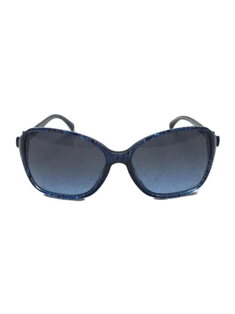 CHANEL #261 Sunglasses Plastic blue