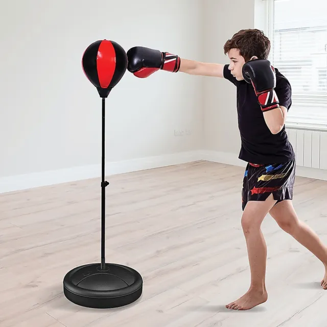 Children Kids Punching Boxing Bag Glove Set