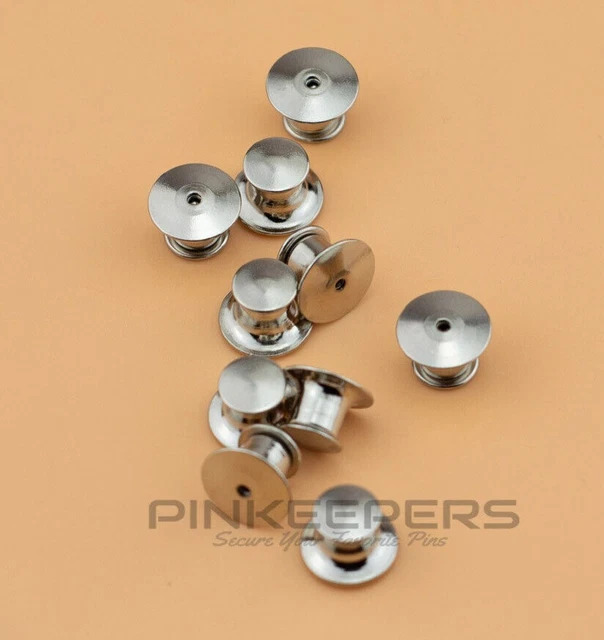LOCKING PIN BACKS Pin Locks Keepers for Enamel Lapel Pins BadgesNo