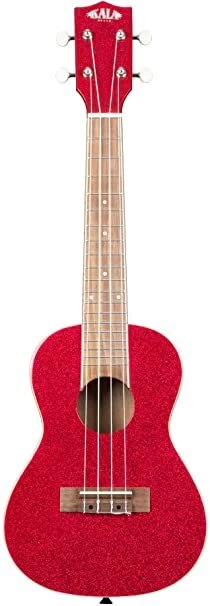 Kala Sparkle Series Concert Ukulele - Red (KA-SPRK-RED)