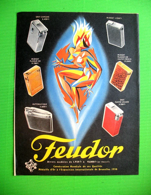 Briquet Français années 1930 - 1940. Feudor 100