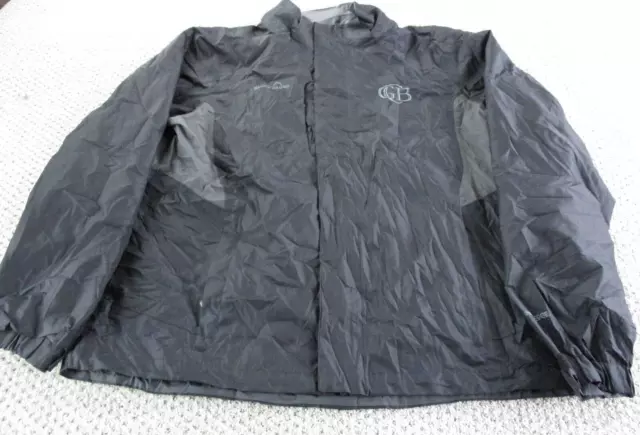 Eddie Bauer WeatherEdge Jacket Adult Large Black Waterproof Pockets Mens *