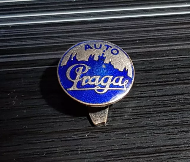 Praga Knopf  emailliert 20er Jahre alt+ORIGINAL - Maße 17mm