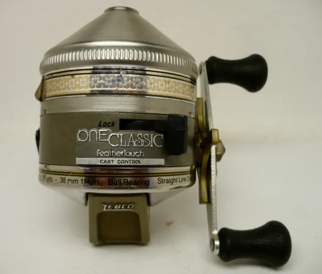 NICE WORKING VINTAGE Zebco One Classic Feather Touch Fishing Reel USA  $25.00 - PicClick