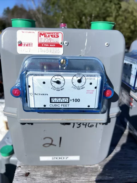 Metris Gas Meter Class 250 Model 250 Sub meter -Natural Gas Or Propane Used